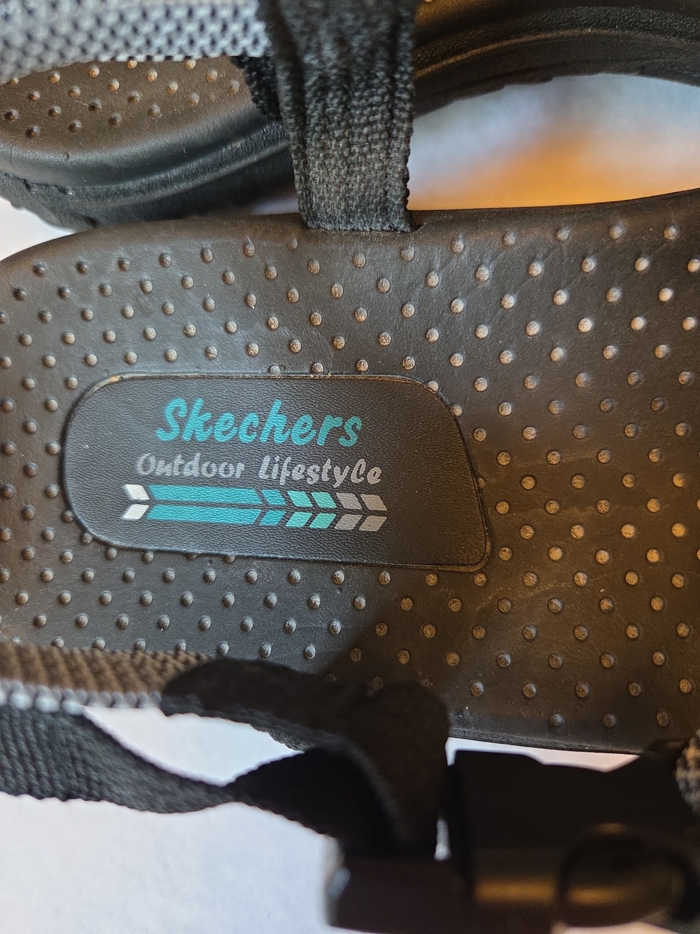 Skechers Black and Gray Strappy Outdoor Sandals - Picture 2 of 5